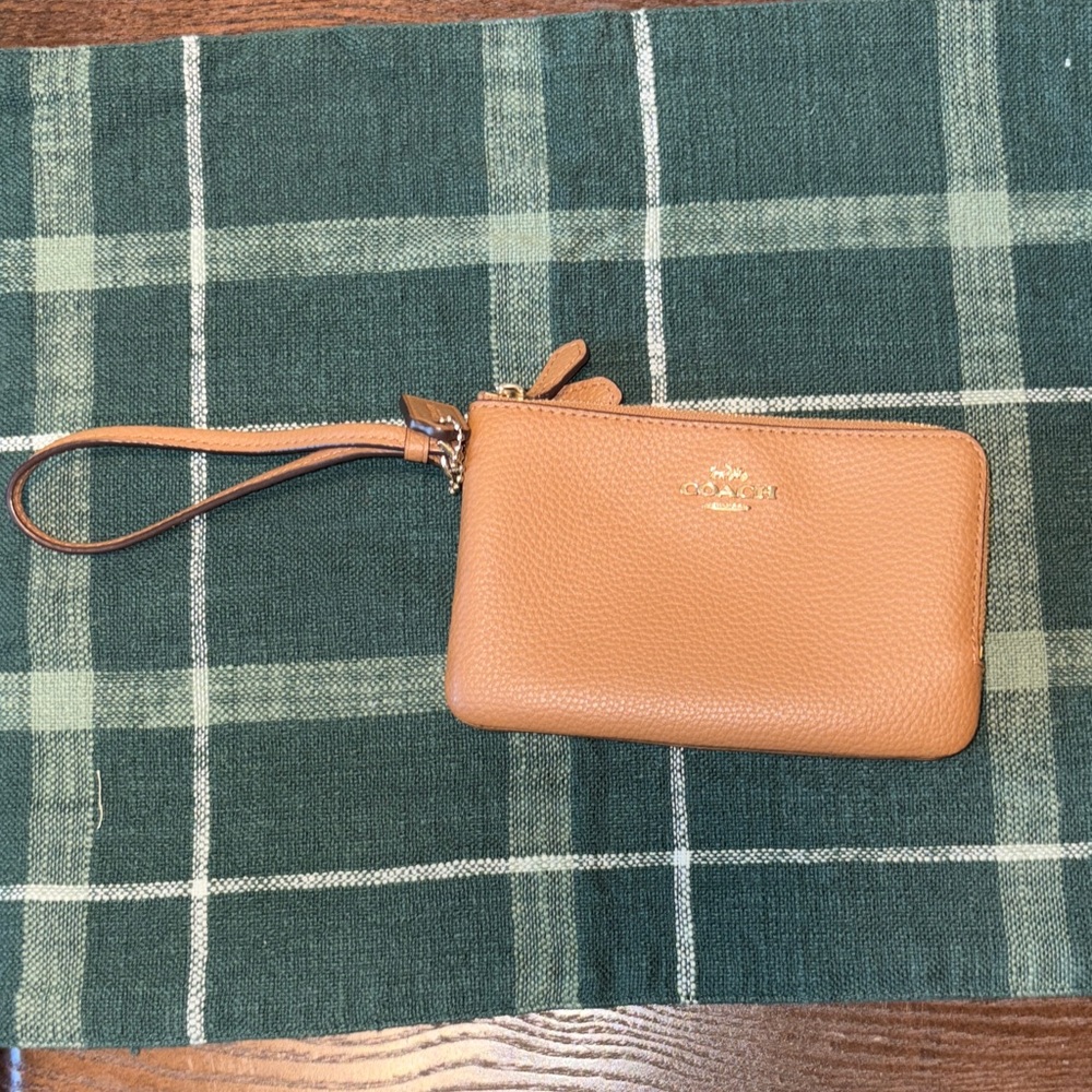 Coach Light Brown Wristlet